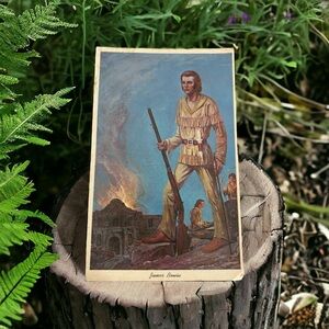 James Bowie Post Card 1795 Famous Adventurer. Born In Logan County, Kentucky